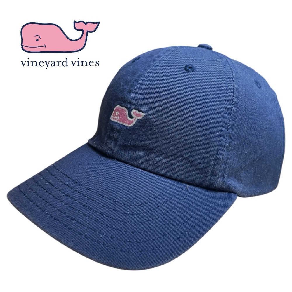 Vineyard Vines‎ Navy Blue Logo 100 Cotton Adjustable Hat